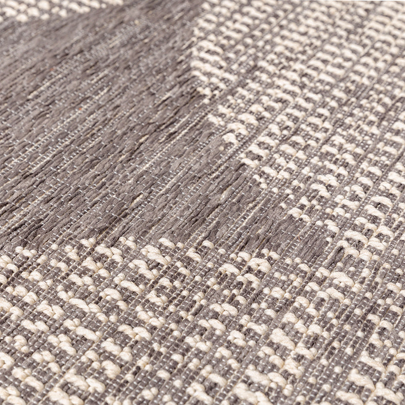 Modern Outdoor Rug - Porto Curves Light Gray