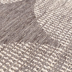 Modern Outdoor Rug - Porto Curves Light Gray