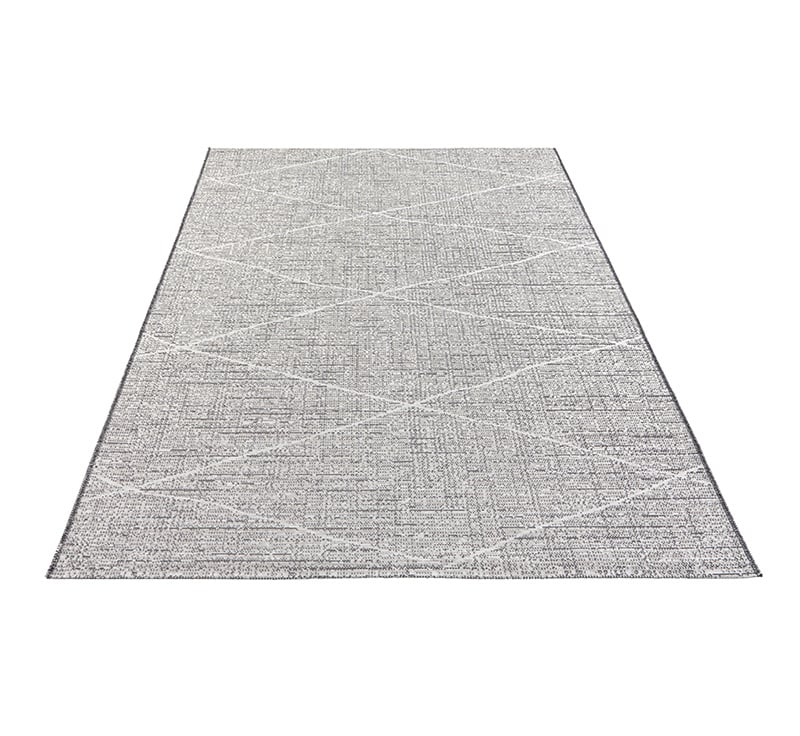 Outdoor Floor Rug - Curious Cream Anthracite Blois