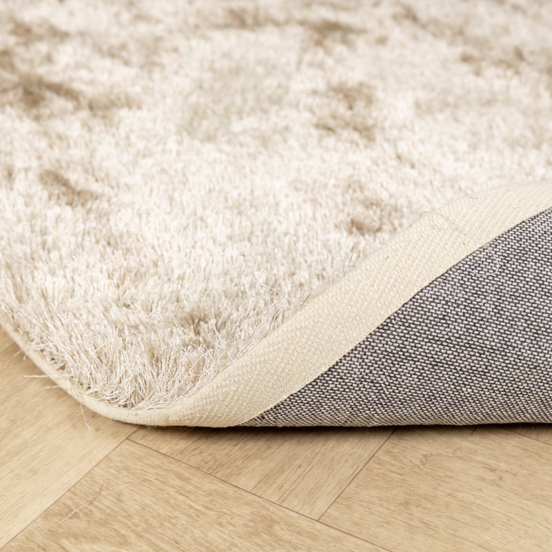 Round High Pile Rug - Glorious Champagne/Cream
