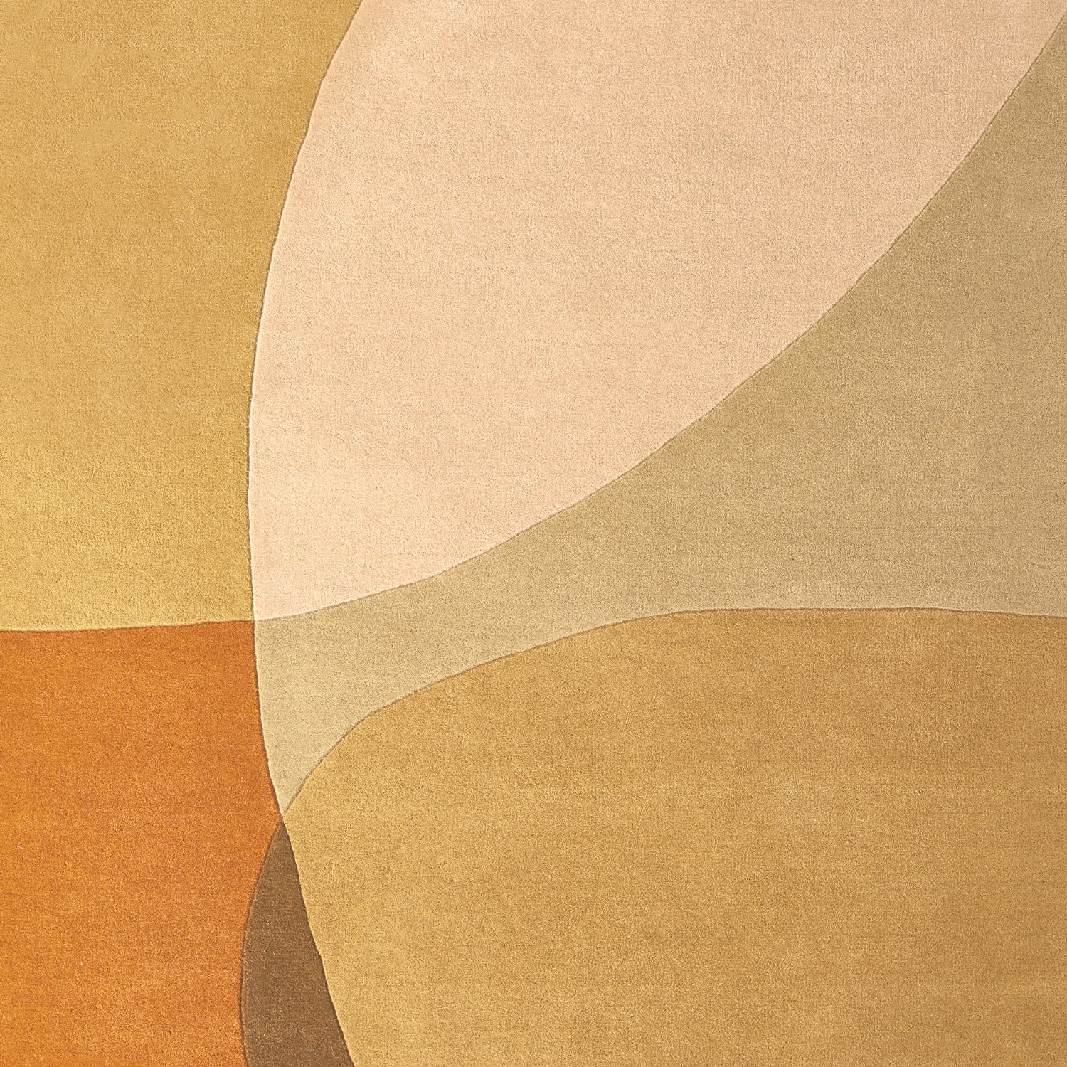 Wool floor rug - Shades Gold/Yellow 510