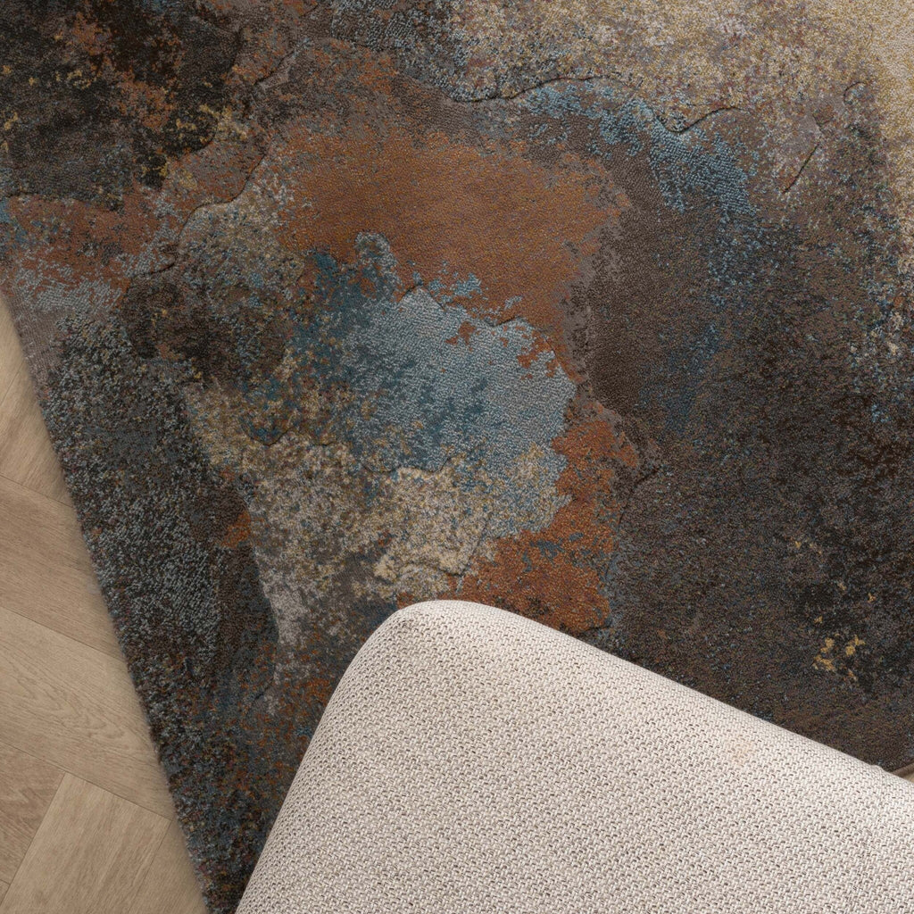 Industrial Rug - Raphael Blue/Terra