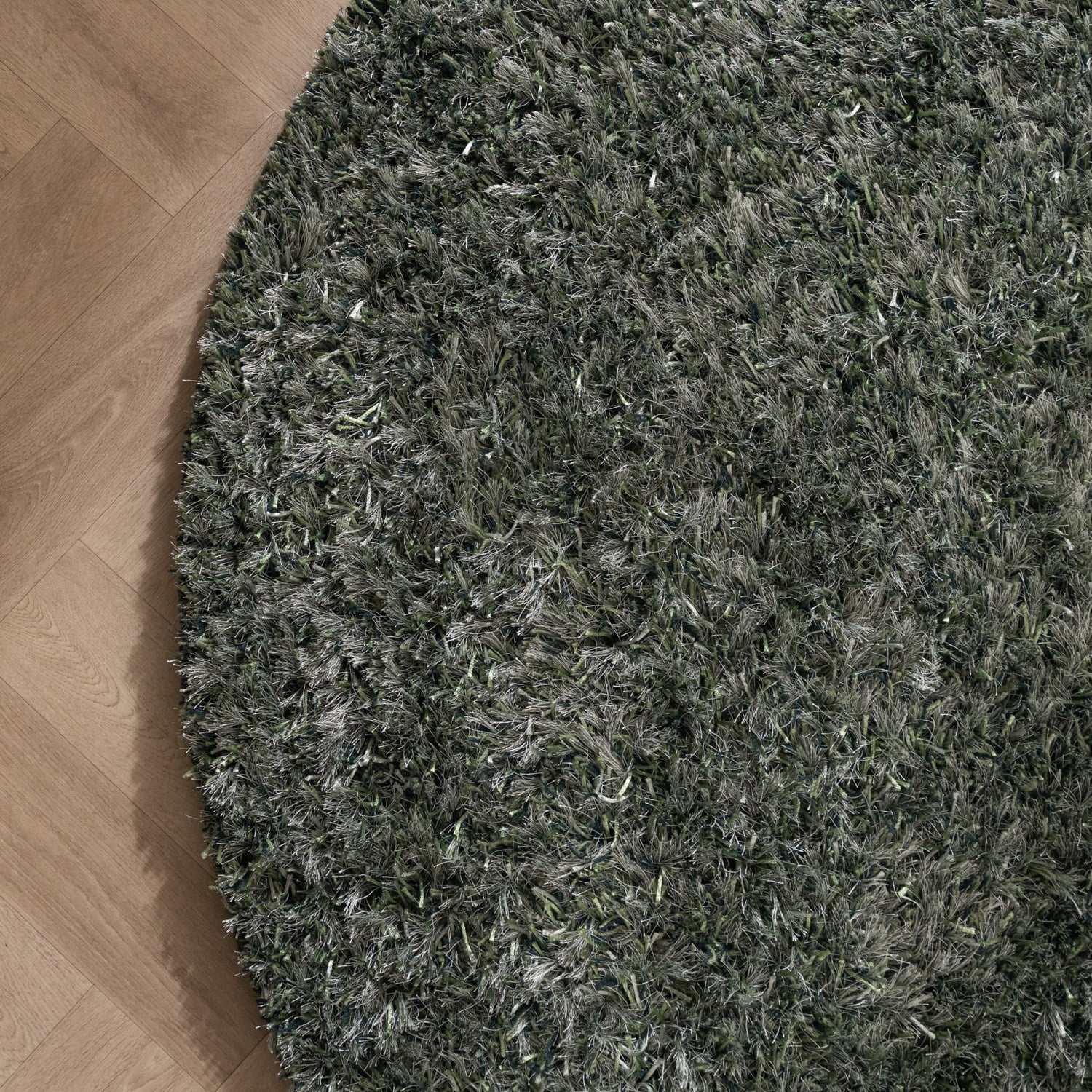 Round Shaggy Rug - Grace Green