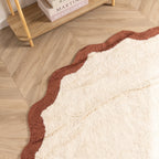 Round Washable Rug – Hazy Brown/Cream