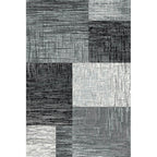 Modern floor rug - Plus Black 8001