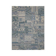 Wool Patchwork Floor Rug - Olympus 5000 Blue