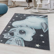 Kids floor rug - Fleurtje Dragon Blue