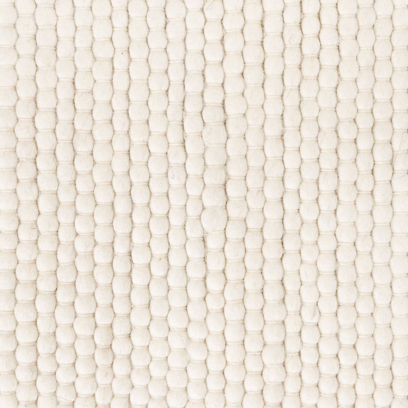 Oval Wool Rug - Feline White