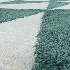 Round high-pile floor rug - Tuggy Blue
