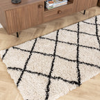 High-Pile Runner - Sensa Lines Cream