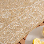 Jute Outdoor Rug - Daisy Medaillon White