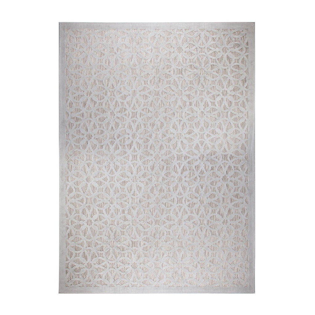 Outdoor rug - Piatto Argento Silver/White