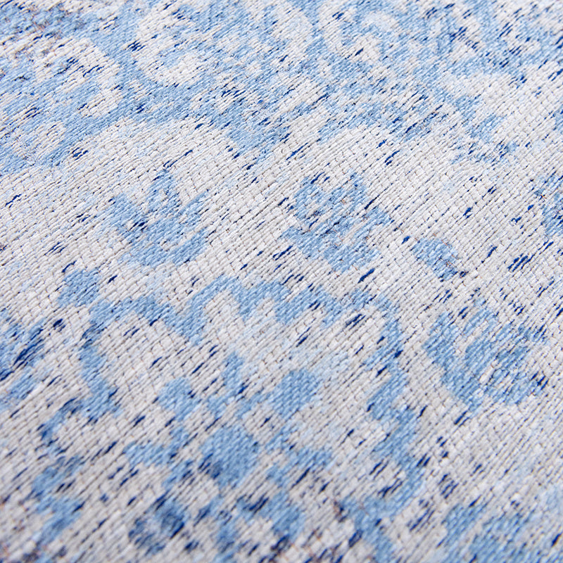 Vintage floor rug - Fading World Medallion Blue 9065