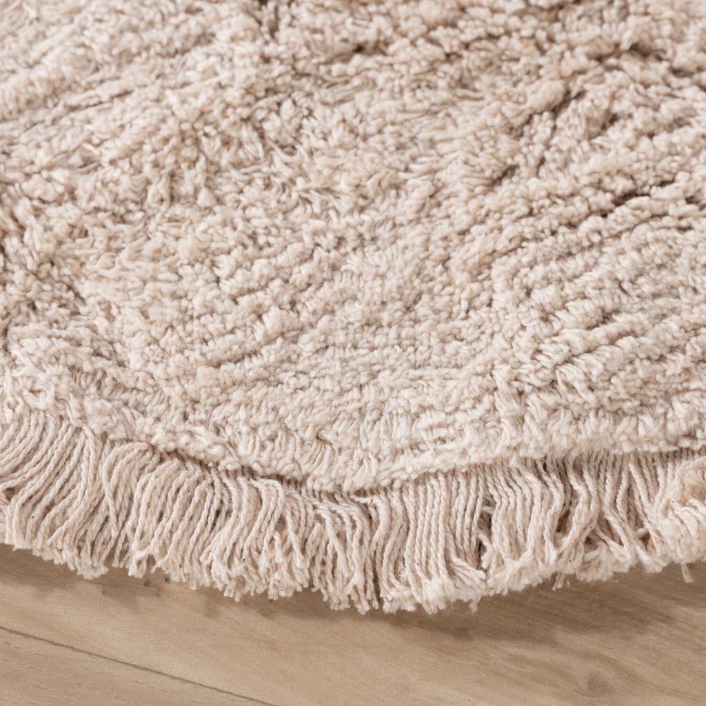 Round Kids’ Rug – Lou Dots Taupe