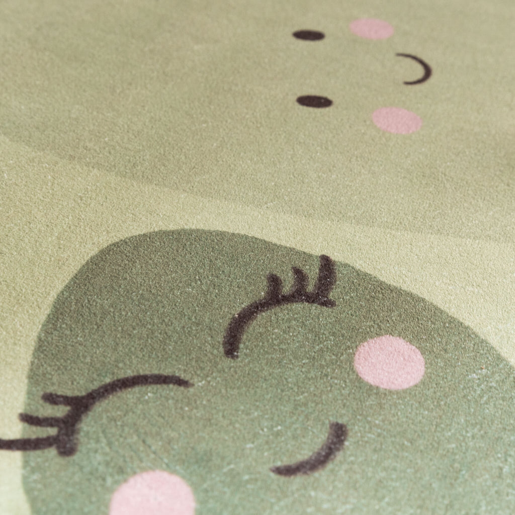 Washable Kids’ Rug – Berry Avocado Green
