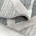 Scandinavian Rug - Pitea Lines Grey/Cream