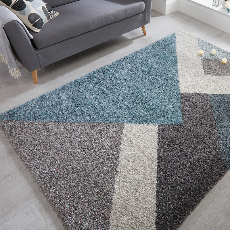 Graphic floor rug - Dakaro Zula Blue/Gray