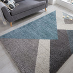 Graphic floor rug - Dakaro Zula Blue/Gray