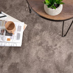 Round Washable Viscose Rug - Vive Taupe