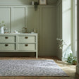 Washable floor rug - Reido Leaves Green