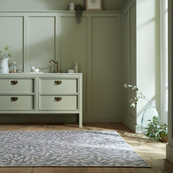 Washable floor rug - Reido Leaves Green