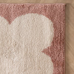 Washable Rug – Myrre Pink/White