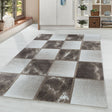 Modern floor rug - Optimism Box Taupe/Grey