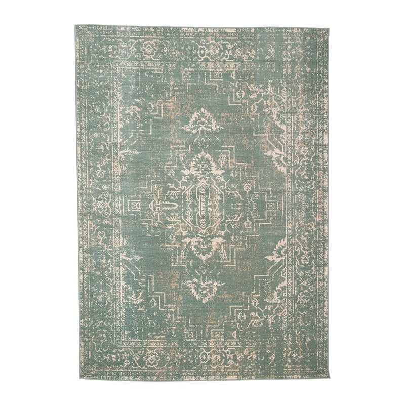 Vintage Rug - Spring Ethnic Green/Cream