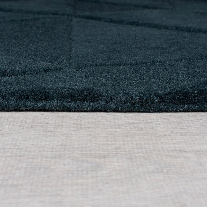 Modern floor rug - Mozo Shard Petrol