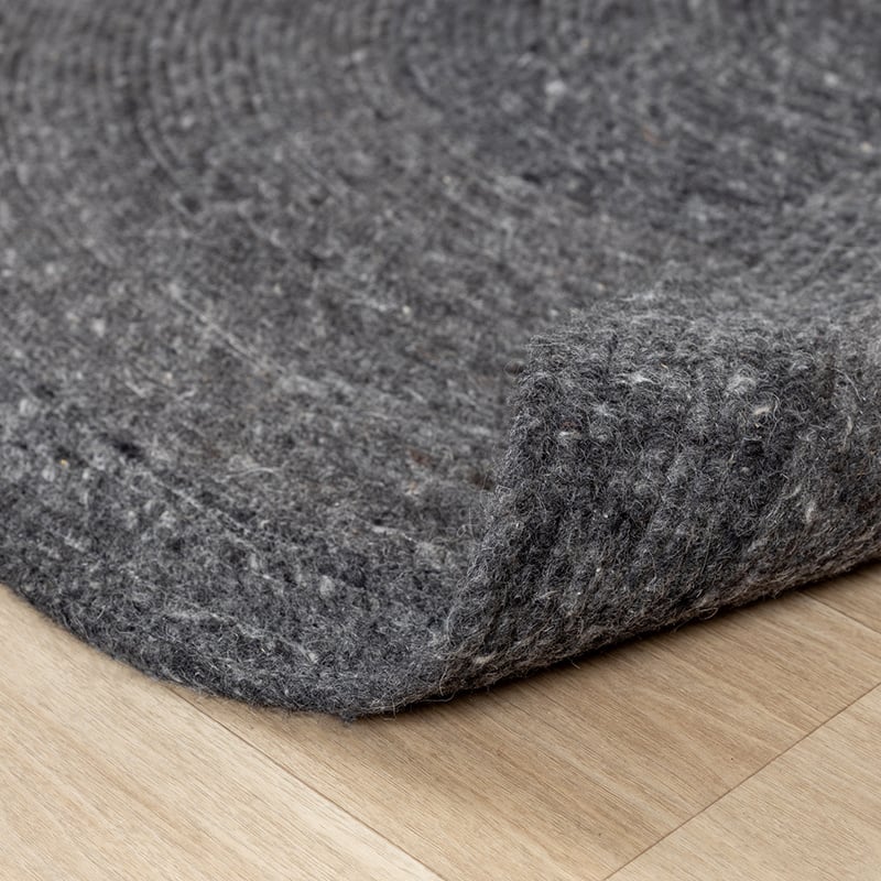 Round Wool Rug - Wise Anthracite