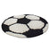 Round High-Pile Floor Rug - Fun Black