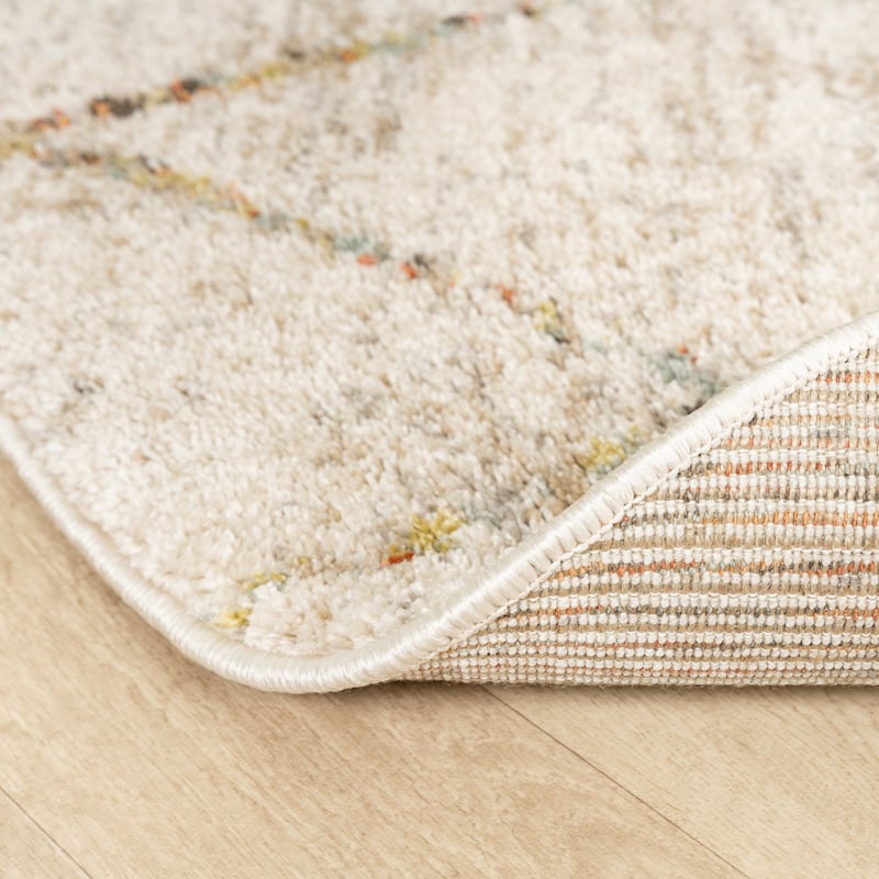 Round High Pile Rug - Blend Lines Terra