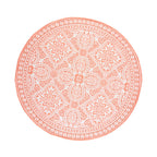 Round Outdoor Rug - Summer Oriental Pink