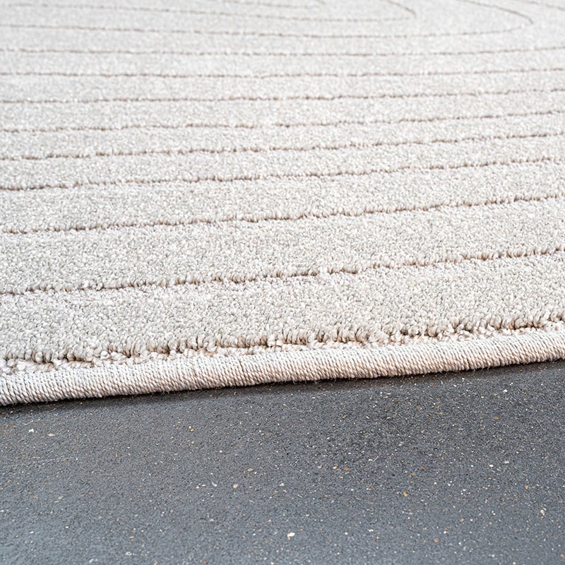 Organic floor rug - Vince 2121 Light Grey