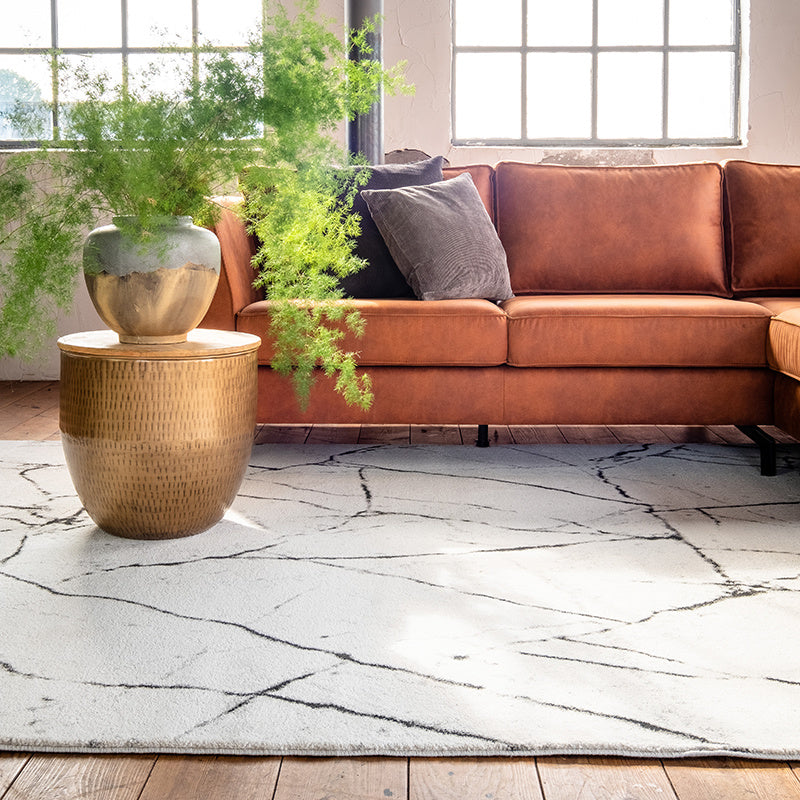 Modern Rug - Flash Lines Cream/Black
