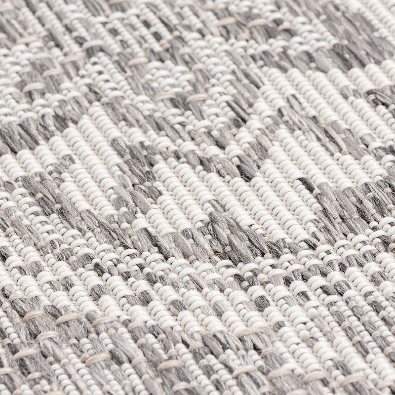 Round Outdoor Rug - Summer Oriental Light Grey