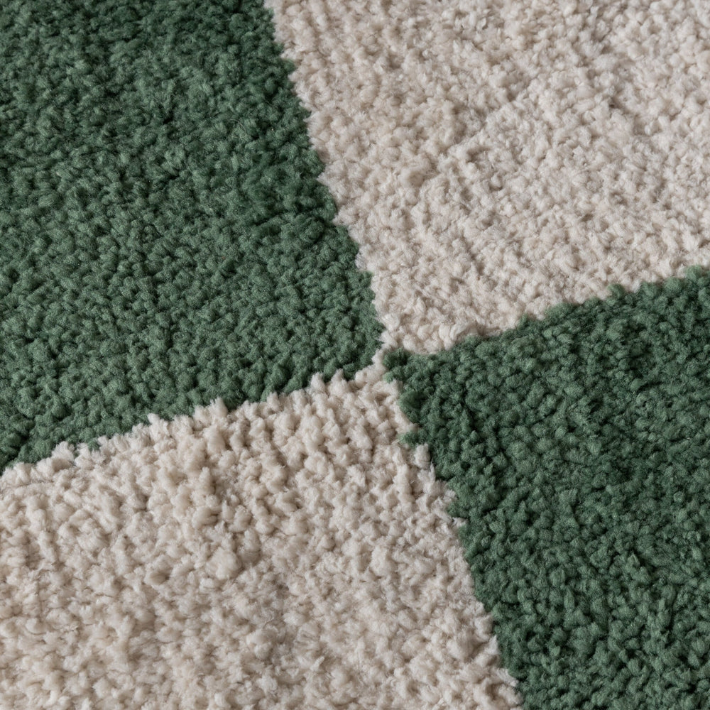 Checkerboard Rug - Blox Green