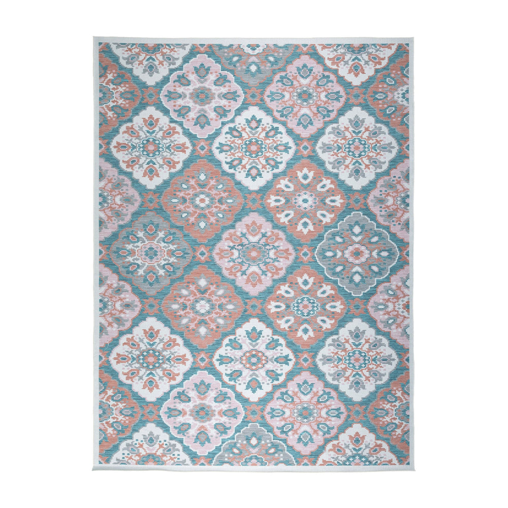Bohemian Outdoor Rug - Vedra Tile Blue
