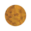 Round Modern Floor Rug - Meditation Coral 9226 Ocher Yellow