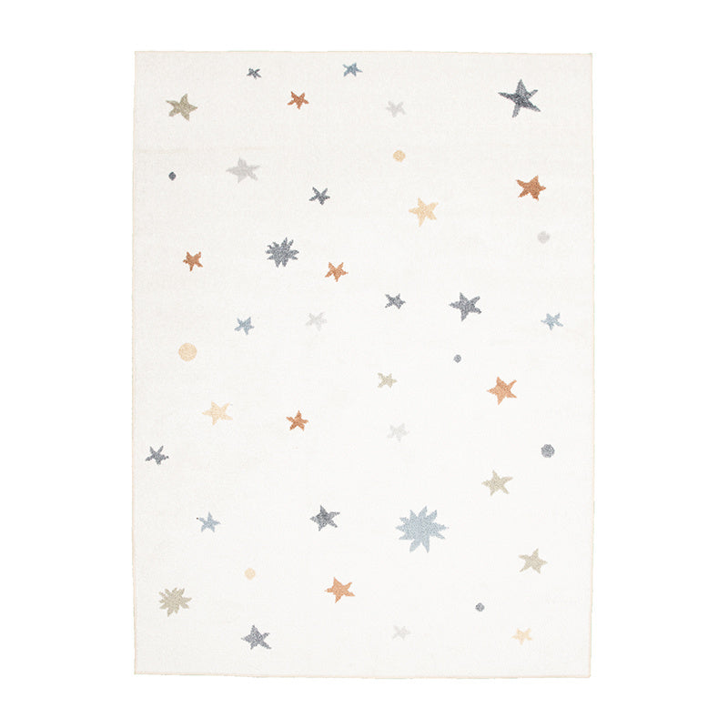 Washable Kids Rug - Ravi Stars Multicolour
