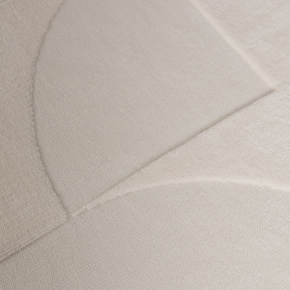 Round Scandinavian Rug - Charm Circles White
