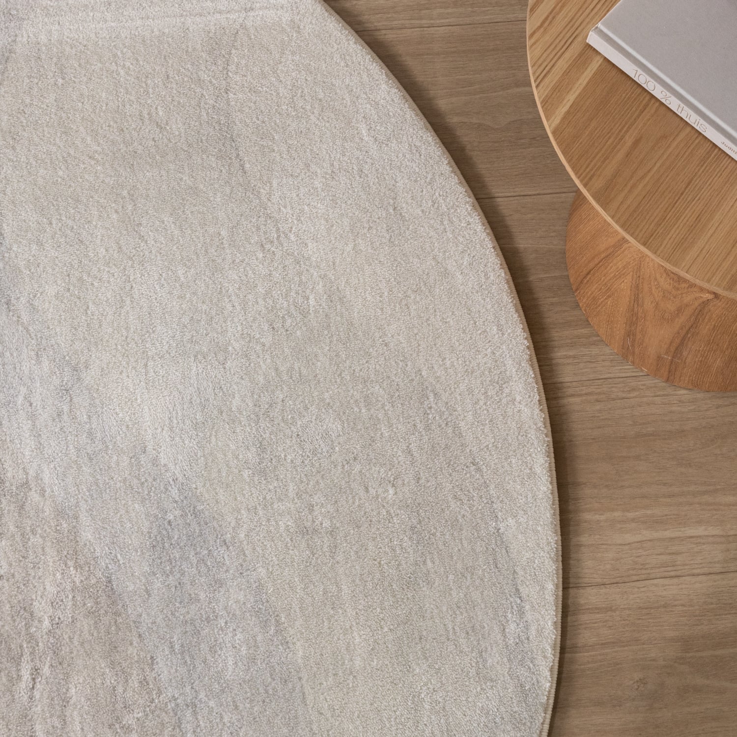 Round Modern Rug - Field Taupe