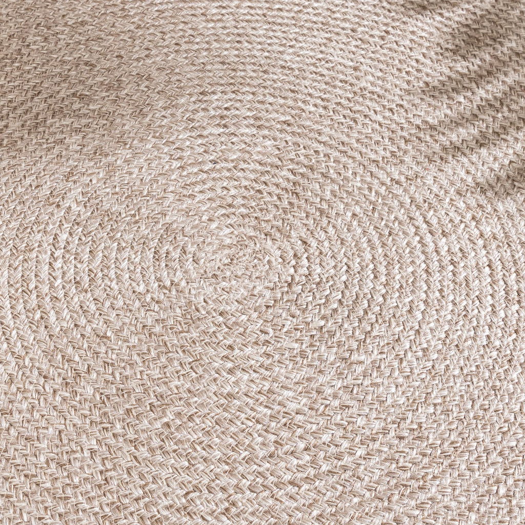 Round Jute Outdoor Rug - Bali Cream