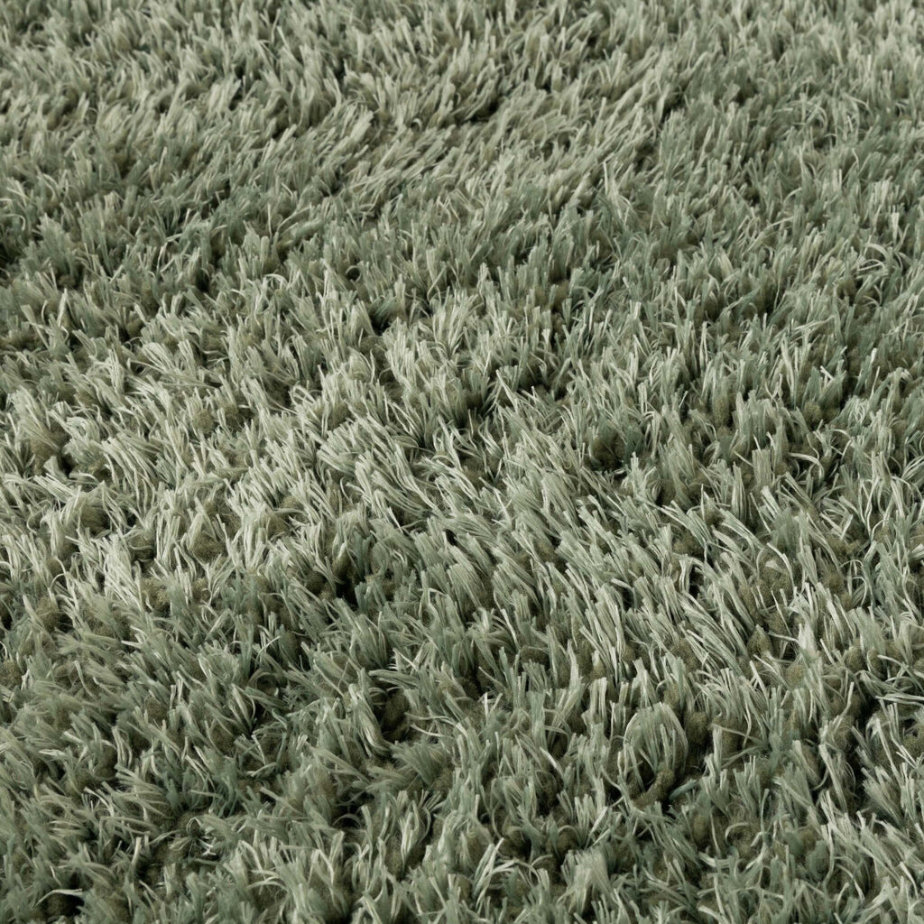 Oval Shaggy Rug - Blaze Green