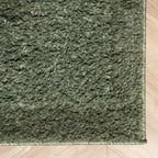 Scandinavian Rug - Lova Border Green