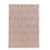 Retro floor rug - Stencil Pattern Pink/White