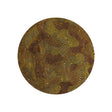 Round modern floor rug - Meditation Coral 9227 Brown