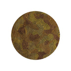 Round modern floor rug - Meditation Coral 9227 Brown
