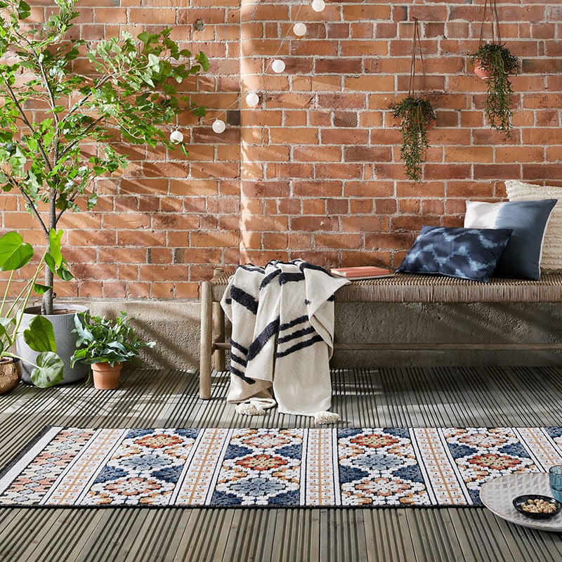 Balcony rug - Plazo Aster Blue