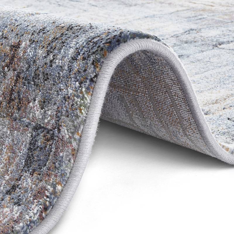 Modern Floor Rug - Arty Multicolour Brush 01